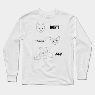 Angry Cat Long Sleeve T-Shirt